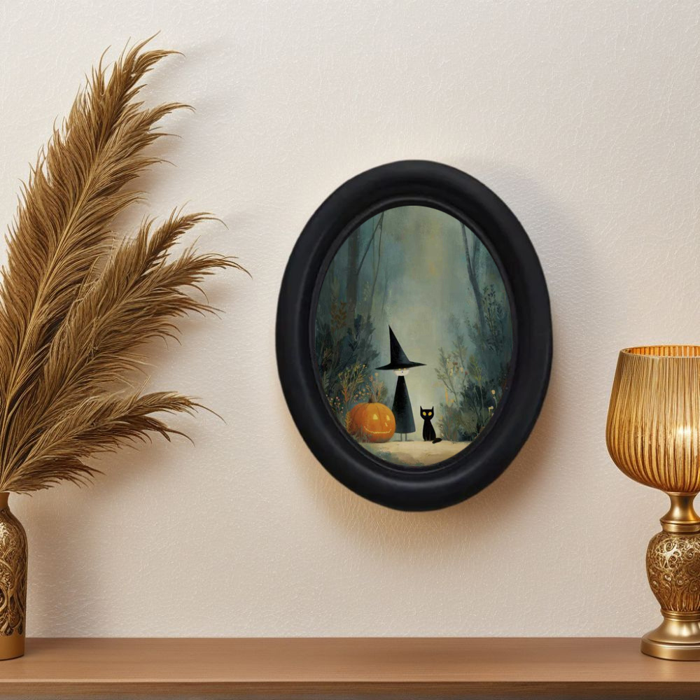 Woodworking Room - A 3D Vintage Halloween Witch and