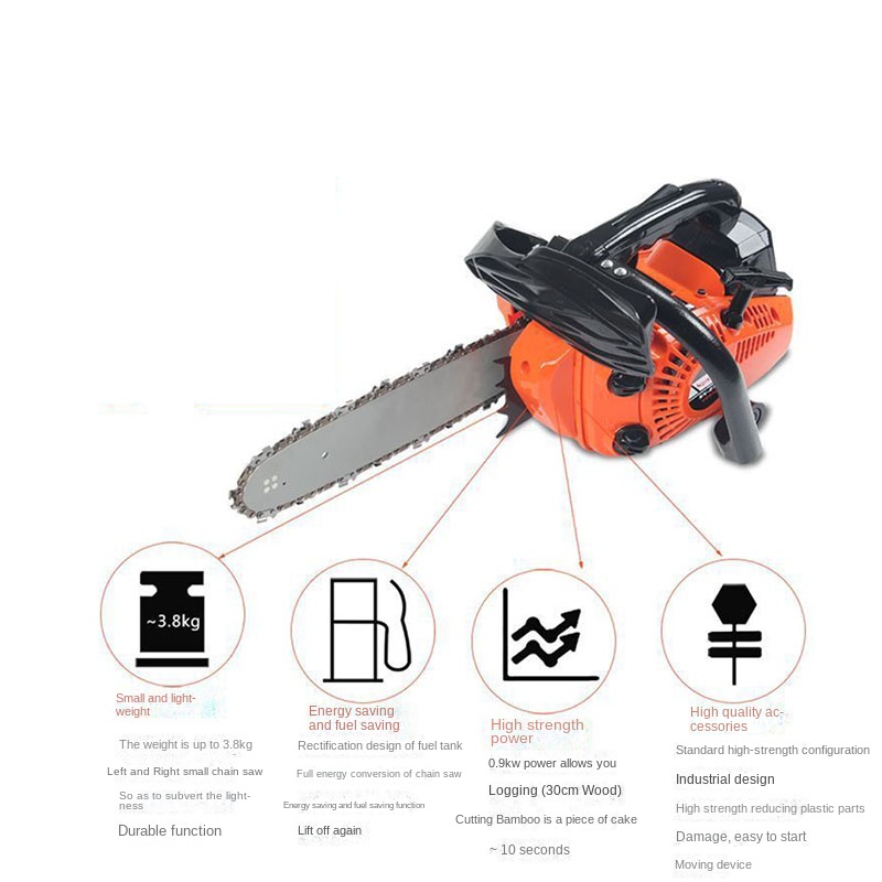 Woodworking Power Tools - 12‑Inch High Power Electric Chainsaw Bamboo