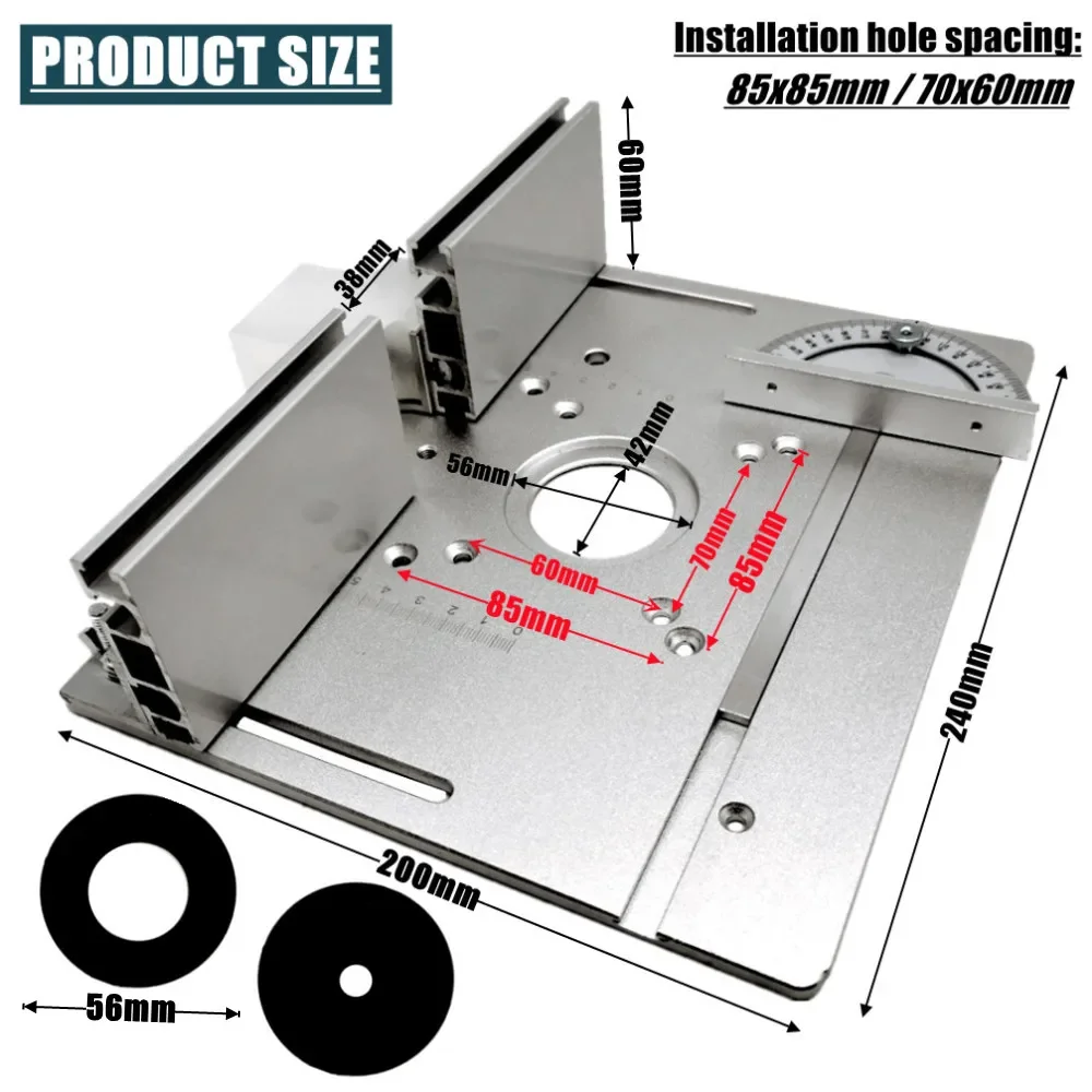 Woodworking Asmr - Aluminum Router Table Insert Plate W/
