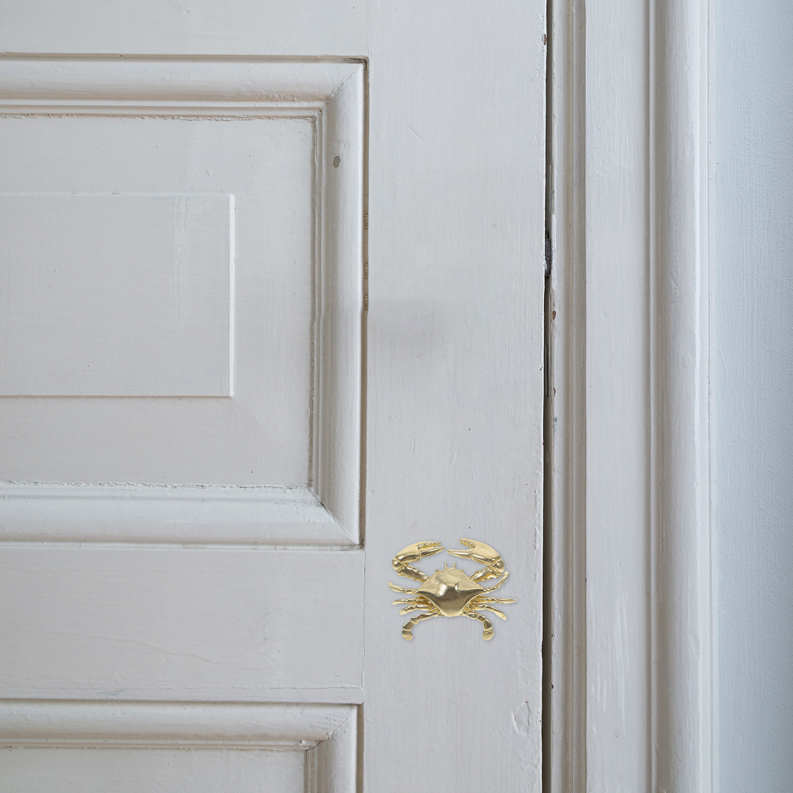 Woodworking Inspiration - Brass Crab Furniture Handles Nautical Cabinet